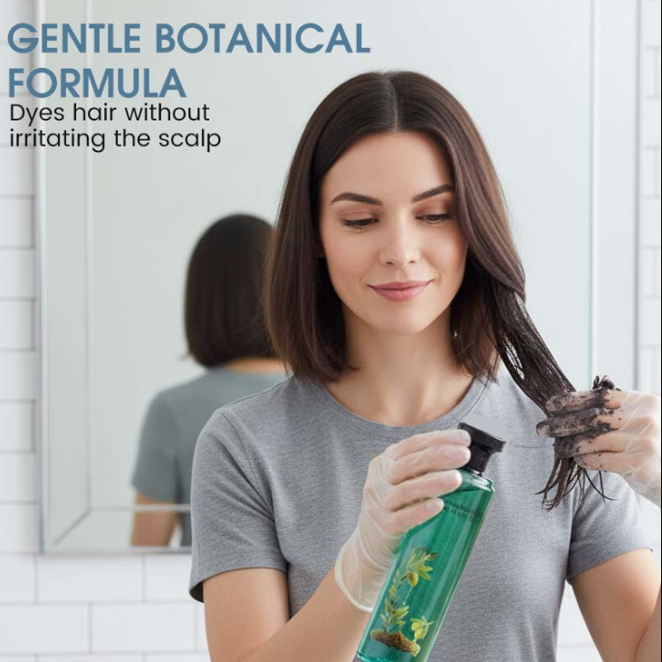 Long-Lasting Botanical Essential Oil Hair Dye